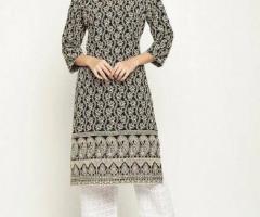 Buy Chikan embroidery lucknow kurti online in India