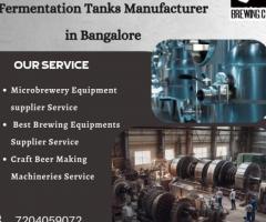 Industrial Stainless steel Fermentation Tanks Manufacturer in Bangalore