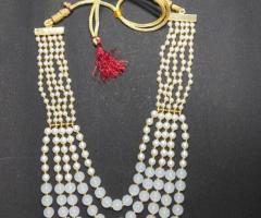 5 LAYER DOUBLE COATED natural PEARL MALA In Agra