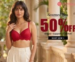 Seamed Bra Online | Flat 50% Off on Stylish Bras | Shyaway