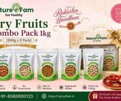 Naturefam Dry Fruits Combo Pack 1kg (200g x 5) – Premium Quality