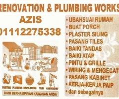 plumbing dan renovation 01112275338 azis taman melati