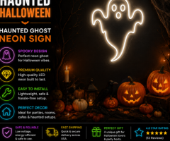 Neon Halloween Party Lights for a Spooky Celebration