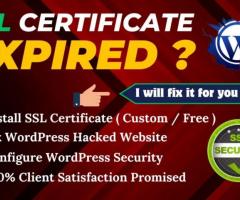 Install SSL Certificate & Fix Hacked WordPress Website