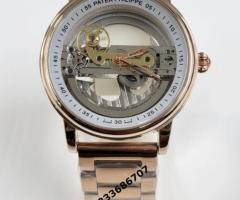 Patek Philippe Skeleton Rose Gold Swiss Automatic Watch