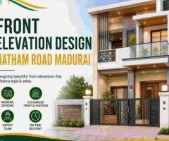 Front Elevation Design Natham Road Madurai