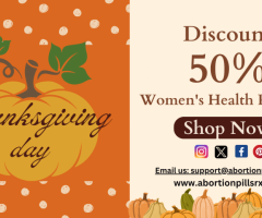 Thanksgiving Day 2023: 50% Off Buy MTP KIT Abortion Pill