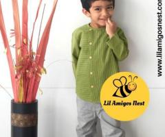 Shop for Baby Boys Shirts Clothing Items at Lil Amigos Nest with Christmas Sale Offer