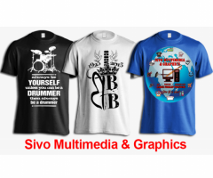 T-Shirt Printing & Embroidery-Sivo Multimedia & Graphics In Randburg Ferndale