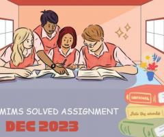 NMIMS Solved Assignment Dec 2023