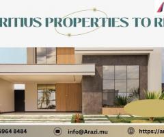Find the Perfect Mauritius Properties to Rent with Arazi