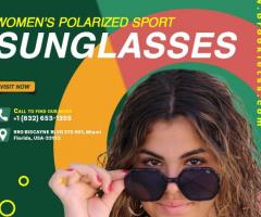 Women's polarized sport sunglasses